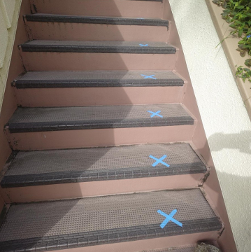 防滑シート工事　施工前