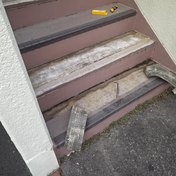 防滑シート工事　施工前