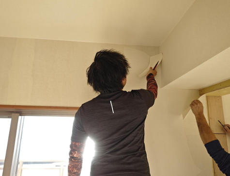 既存クロス剥がし