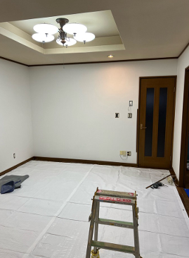 新しいクロス施工後